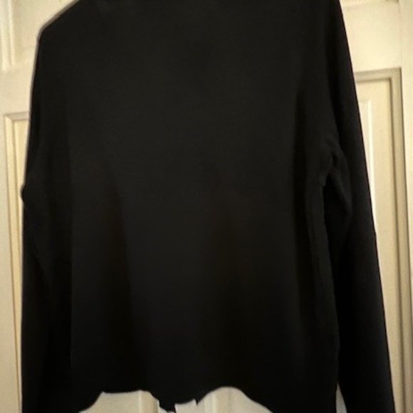 Ann Taylor Classic Black Cardigan with Rhinestone Buttons - Picture 6 of 7